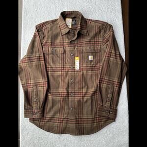 Carhartt 105947 - Loose Fit Heavyweight Flannel Long-Sleeve Plaid Shirt